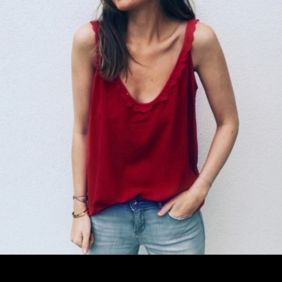 Beautiful and Versatile Red Top - Picture 2 of 5